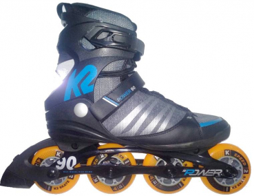 K2 Inline Skates POWER 90 men black blue 85a