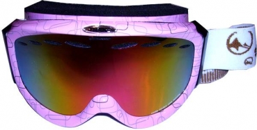 TRANS Goggle PARK pink gold mirror 25