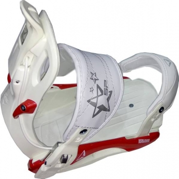 SP Snowboard Bindung FASTEC Private white red