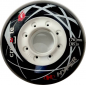 Preview: HYPER Inline Skate Rolle CREATE + G black white  76mm 85a 4er Set