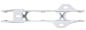 Preview: POWERSLIDE Schiene TRINITY Elite Casted AL 3 x 110 243mm white