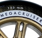 Preview: POWERSLIDE Inline Skate Rolle MEGACRUISER 125mm 86a black gold