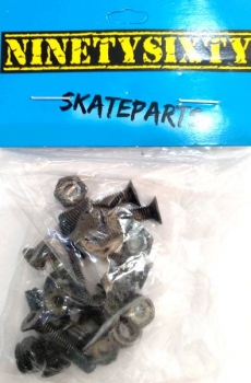 Preview: 9060 Skateboard Achsmontage Schrauben Set 25mm Flach-Senk-Kopf