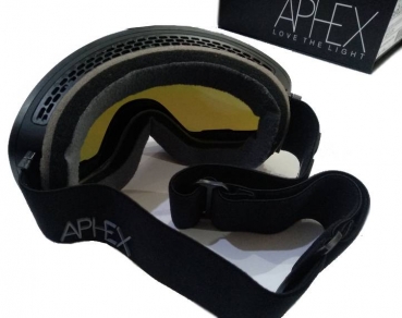 APHEX Goggle EXPLORER black  revo blue 18 + yellow 54