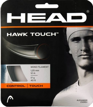 Besaitung mit HEAD Hawk Touch 1.25mm grey (Arbeitslohn + 12m Saite)