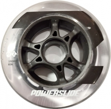 POWERSLIDE Inline Skate Rollen Set 110mm 83a clear-black 6er Set