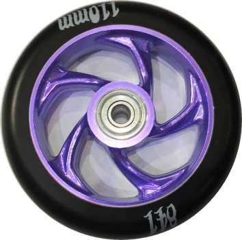 841 Stunt Scooter Rolle Forged Fivestar 110mm inkl. Abec 9 Lager Farbe: violet