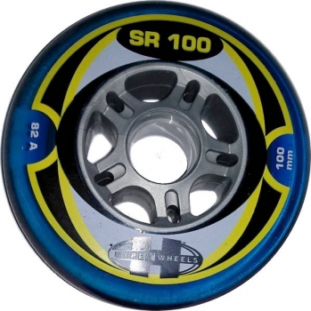 HYPER Inline Skate Rolle SR transparent blue  100mm 82a