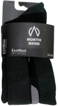 NORTH BEND ExoWool Ski Socks  black