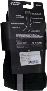 NORTH BEND ExoWool Ski Socks  black