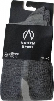 NORTH BEND ExoWool Ski Socks  grey
