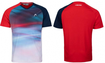 HEAD men T-Shirt STRIKER  red