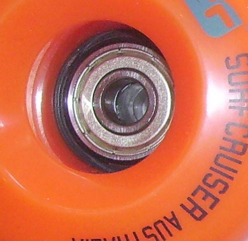 Preview: SURFCRUISER Australia Wheel 70mm 83a orange 4er Set inklusive Kugellager