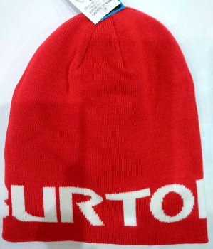 BURTON men Billboard Slouch Beanie white red reverse