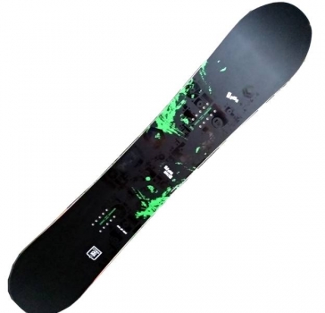 FTWO Snowboard BLACKDECK Camber wide neon base