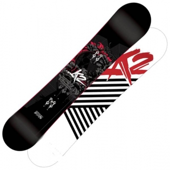 K2 Snowboard BRIGADE black grey red  rocker