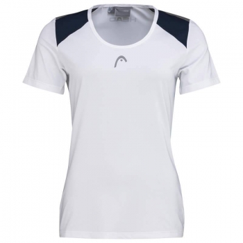 HEAD women Club 22 Tech T-Shirt  white dark blue