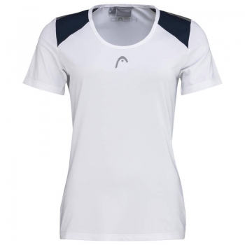 HEAD women Club 22 Tech T-Shirt  white dark blue