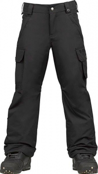 BURTON boys EXILE CARGO Pants  true black  black stick