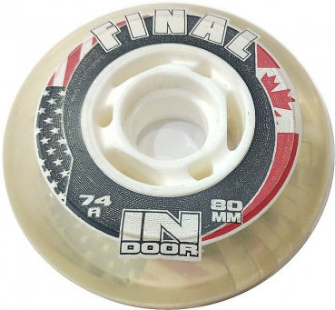 FINAL Inline Skate Rollen Set 80mm 74a (indoor hockey) (4 Stück)