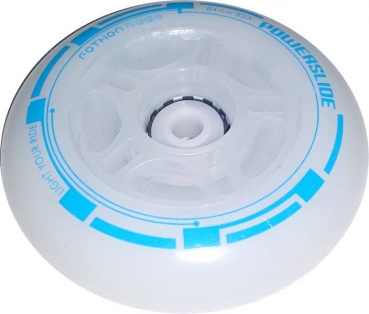 POWERSLIDE Inline Skate Rolle FOTHON 84mm 82a milky white (blue LED)