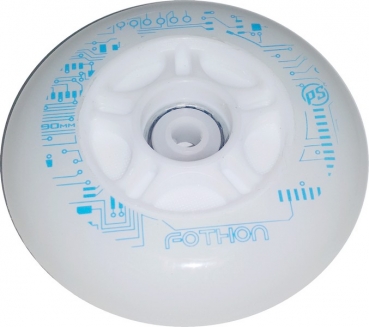 POWERSLIDE Inline Skate Rolle FOTHON 84mm 82a milky white (white LED)