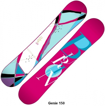 BURTON women Snowboard GENIE women V-Rocker white 3D