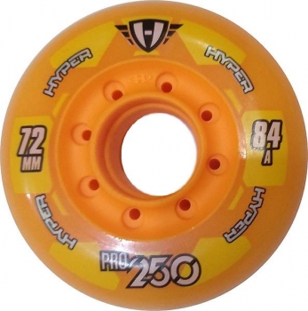 HYPER Inline Skate Rolle Hockey Pro  orange 72mm 84a 4er Set