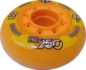 HYPER Inline Skate Rolle Hockey Pro  orange 72mm 84a 4er Set