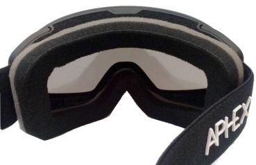 APHEX Goggle KEPLER JR black  silver 18 + yellow 54