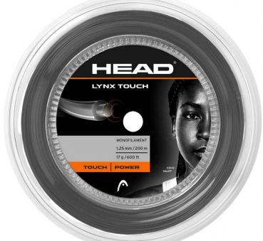 HEAD Saite Lynx Touch 1.25mm 200m Rolle transparent black
