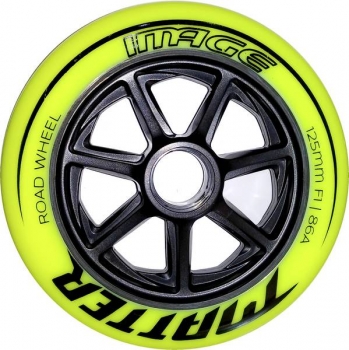 MATTER Inline Skate Rolle IMAGE 125mm F1 black yellow 6er Set