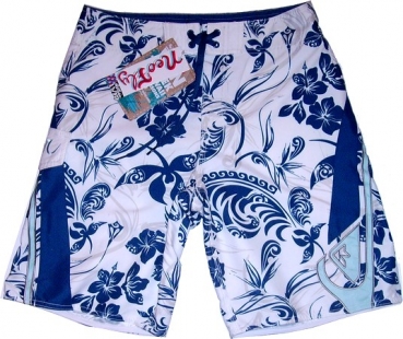 QUIKSILVER Board Short NEW FLOWER white