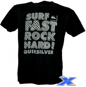 QUIKSILVER T-Shirt SURF FAST  black
