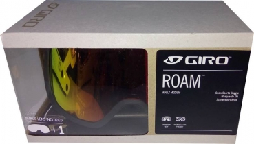 GIRO Goggle ROAM black core  amber scarlet 40 + yellow 84 lens