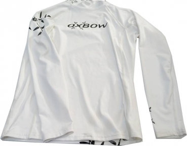 OXBOW Rush Guard  white grey  4-Flower long sleeve