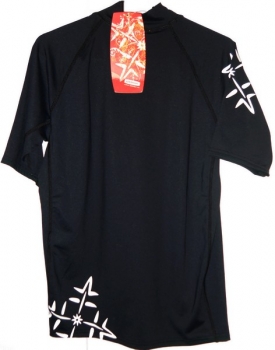 OXBOW Rush Guard  black  4-Flower  SS