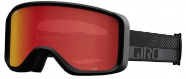 GIRO Goggle SAGEN black & grey flow   amber scarlet 39  + yellow lens 84