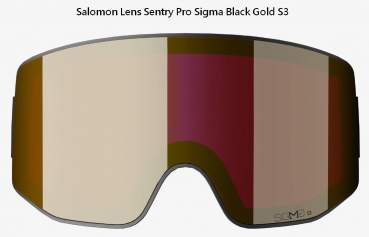 SALOMON Snow Goggle SENTRY PRO SIGMA rainy day Lens: black gold + apricot