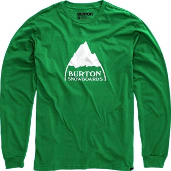 BURTON T-Shirt 1/1 Mountain Logo Farbe: kelly green  white