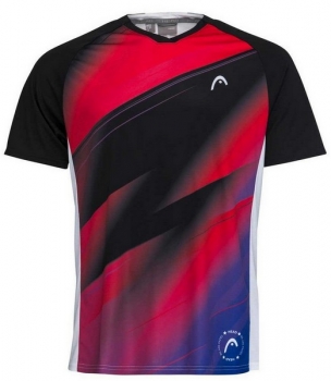 HEAD men T-Shirt PLAY Tech black red