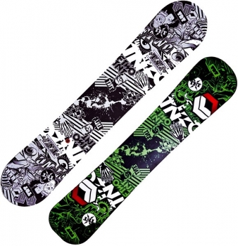 FTWO Snowboard TNT black white  camber