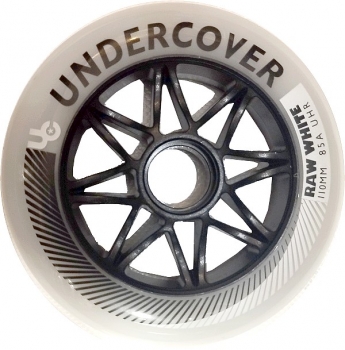 UNDERCOVER Inline Skate Rolle raw white110mm 85a 6er Set
