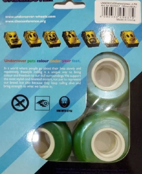 UNDERCOVER Inline Rolle green  57mm 90a 4er Set