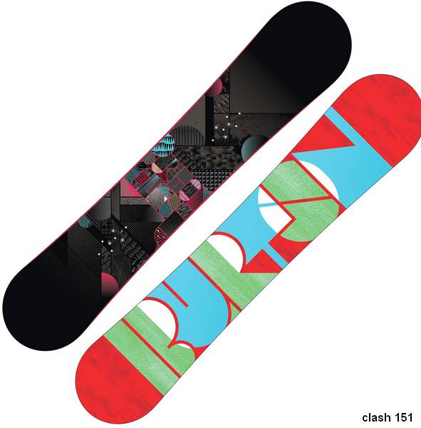 xy24 - BURTON Men Snowboard CLASH black 3d easy V-Rocker