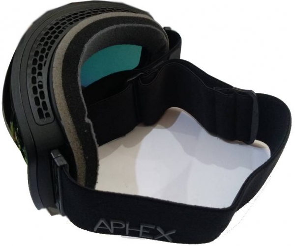 APHEX Goggle EXPLORER black  revo red 25 + yellow 54