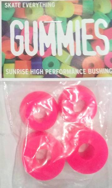 SUNRISE Street Bushings pink 95a  2 x barrel + 2 x cone