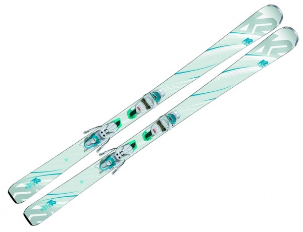 K2 Ski Set LUV 75 white teal + Bindung Marker Z 10 GW