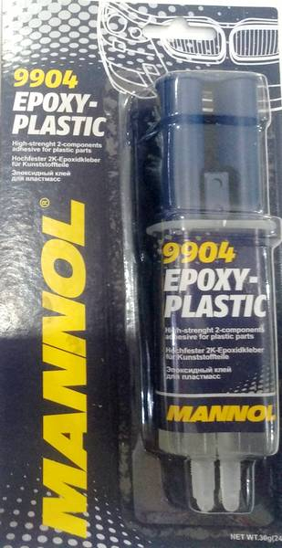 MANNOL 2-K Kleber Epoxy PLASTIC 9904 2 x 12ml