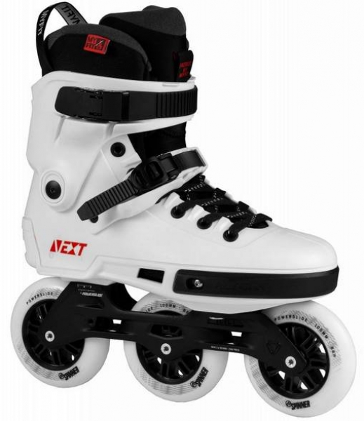 POWERSLIDE Inline Skates FSK NEXT  white 3x100mm trinity